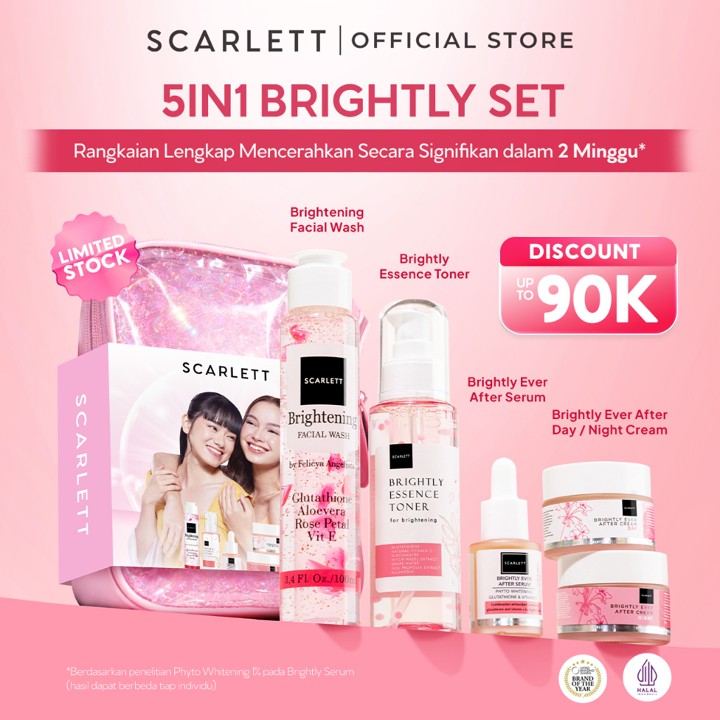 Scarlett Facecare Series PAKET untuk Membantu Mencerahkan Wa