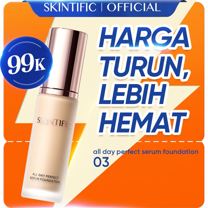 SKINTIFlC -ALL DAY PERFECT SERUM FOUNDATION | Perfect Coverage Blurring Skin Tint |make up foundation skin tinted bb cream corrector Blur Perfect  Breathable Flawless Coverage Healthy Finish Long-lasting oil-control