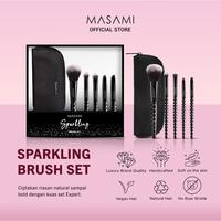 Masami Sparkling Brush Set (5pcs + Pouch) | Kuas Make Up Set