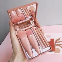 HELU Kuas Makeup Brush 5in1 Set With Box Portable Plus Cermi