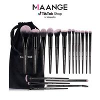 MAANGE 18 PCS Brush Set Kuas Rias Sintetis Premium Makeup Br