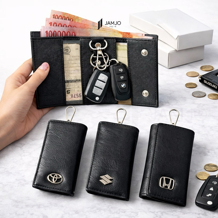 JAMJO - GANCI SET KOTAK DOMPET KUNCI MOBIL MOTOR DOMPET STNK