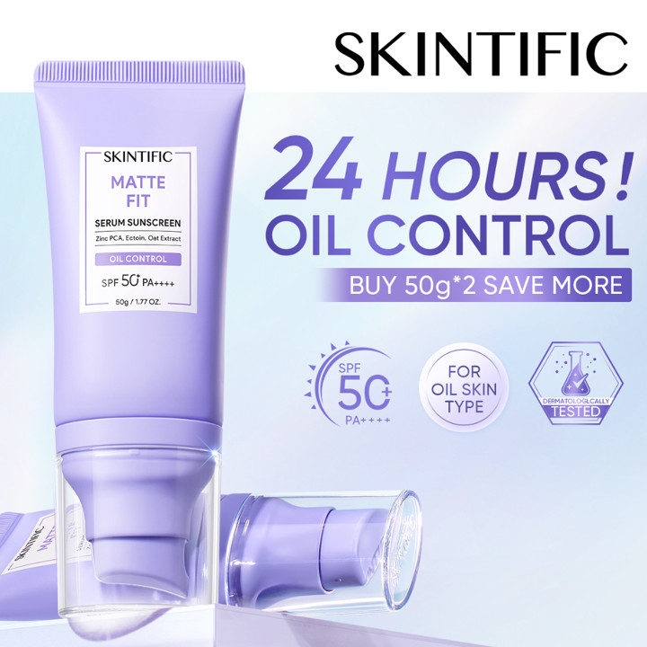 SKINTIFIC - Matte Fit Serum SPF50+ Sunscreen Wajah PA++++ Fo