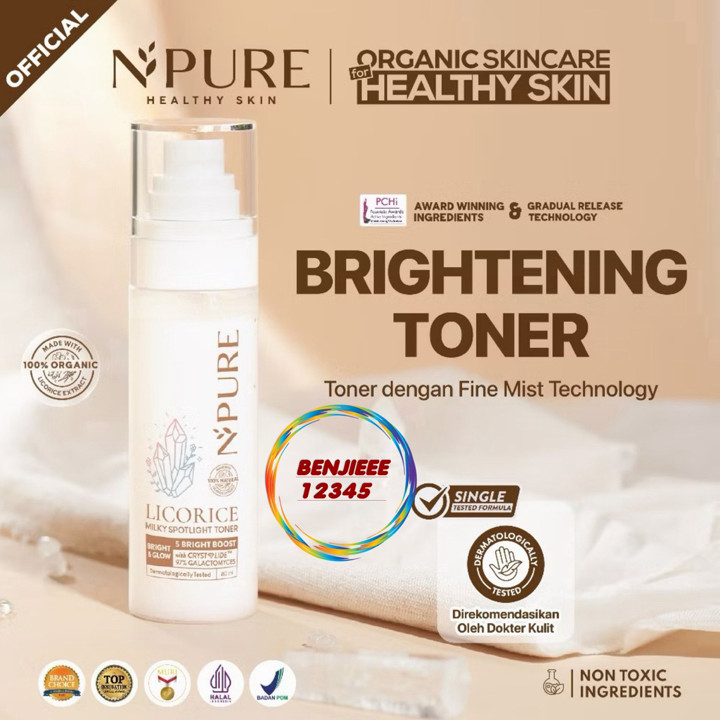 NPURE Licorice Toner milky spotlight N’pure npure n pure brightening toner TONER