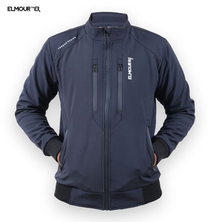 Elmour Jaket Motor Windproof Torque Series Softshell Tahan Air Dan Angin