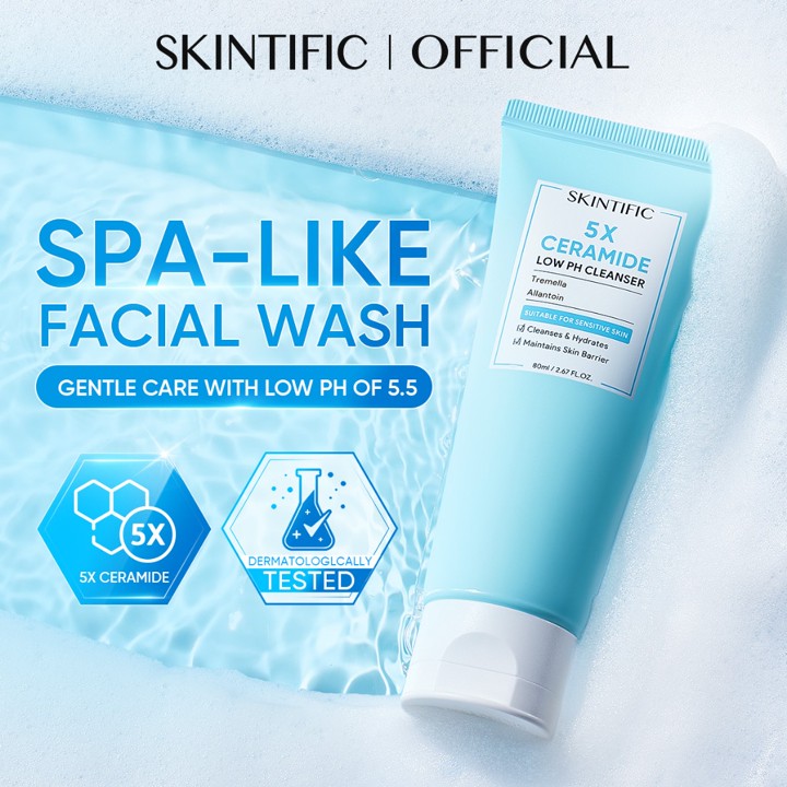 [SIZE UP!!] SKINTIFIC - Low pH Gentle Care Cleanser 120ml | 