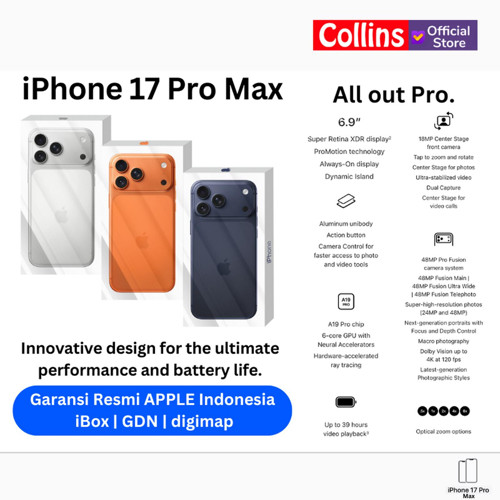 iPhone@ 17 Series Garansi Original 256GB