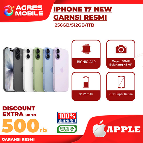 Apple IP 17 256GB / 512GB NEW SEGEL GARANSI RESMI
