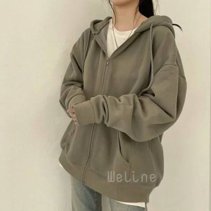 Hoodie Zipper Jumbo Polos Pria Wanita L XL XXL XXXL XXXXL XXXXXL