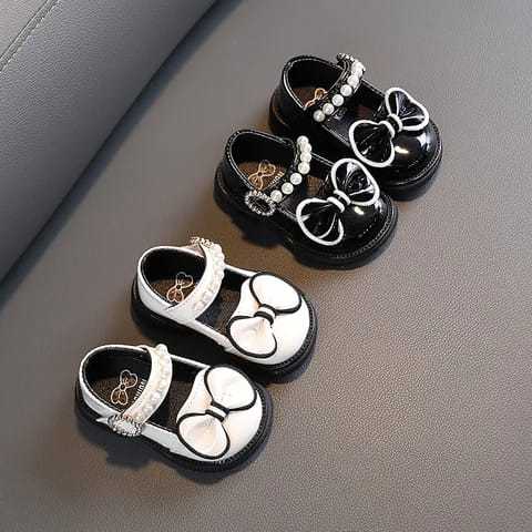 sepatu anak perempuan model docmart pita tali mutiara / sepatu baby shoes cantik murah / sepatu trendy