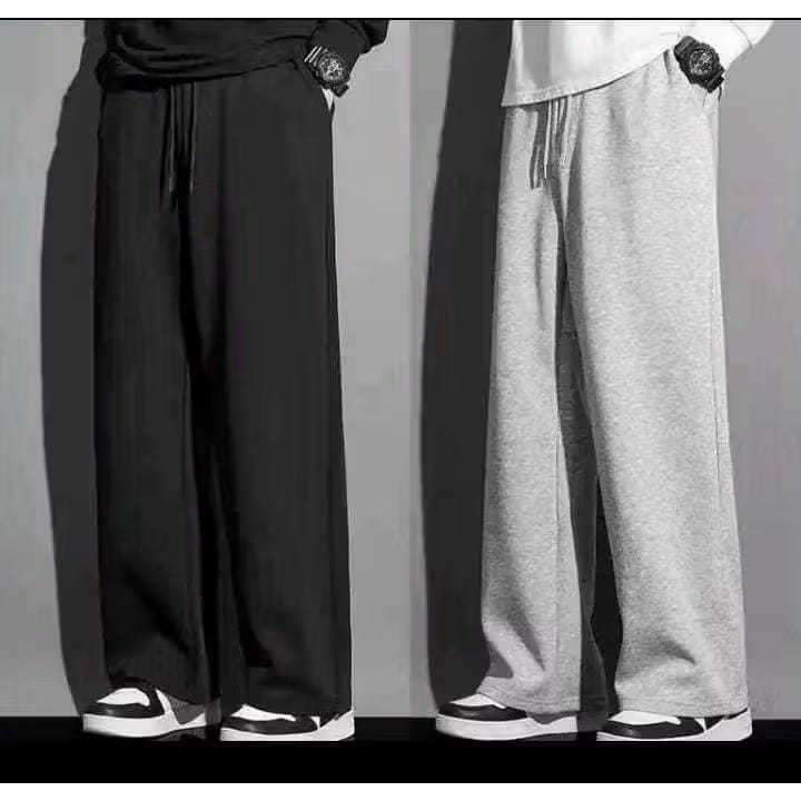 TERLARIS CELANA JOGGER SWEATPANTS BAGGY LOOSE PANTS KAKI LURUS