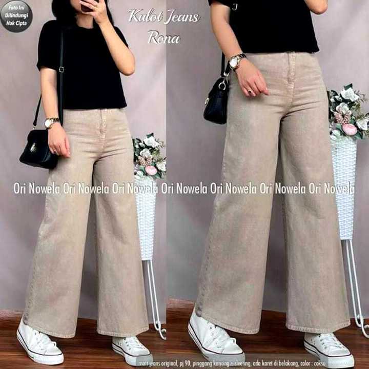 AF HIGWAITSHIGH WAIST KULOT JEANS WANITA PREMIUM ASLI JEANS TEBAL