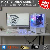 1 SET PC Gaming Core i7 | RAM 16GB | VGA 4GB | SSD | HDD 500
