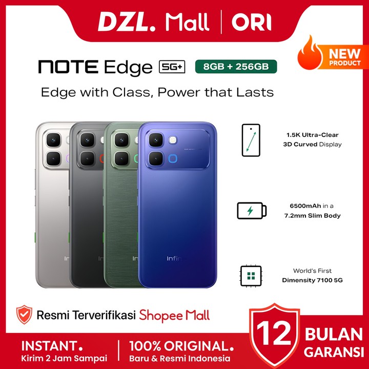 DZL - HP INFINIX Note Edge 5G+ 8/256 GB 6500mAh Original Garansi Resmi Official 