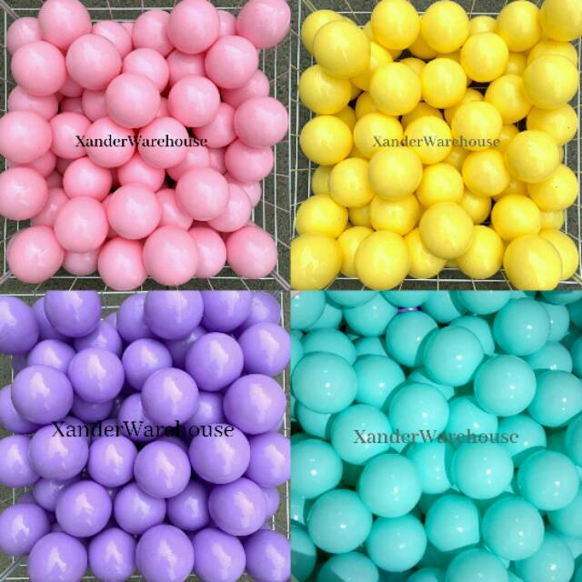 BUNNIE BOO BALL uk 6,5cm-Bola Mandi Plastik Mainan Anak Kual