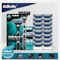 terbaru Gillatte mach 3 alat cukur manual pria pengaman cuku