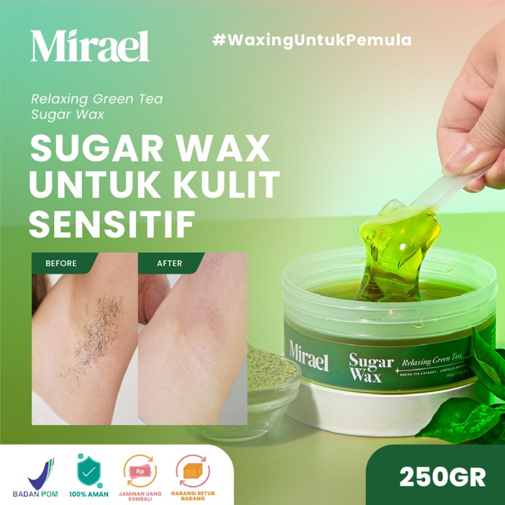 MIRAEL Relaxing Green Tea Sugar Waxing Kit