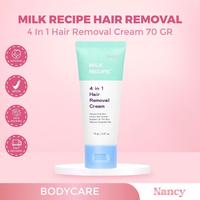 MILK RECIPE 4IN1 HAIR REMOVAL CREAM PERONTOK BULU BADAN 70 G