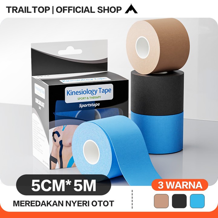 TrailTop Kinesio Tape Original Tapping Kinesiology Olahraga 