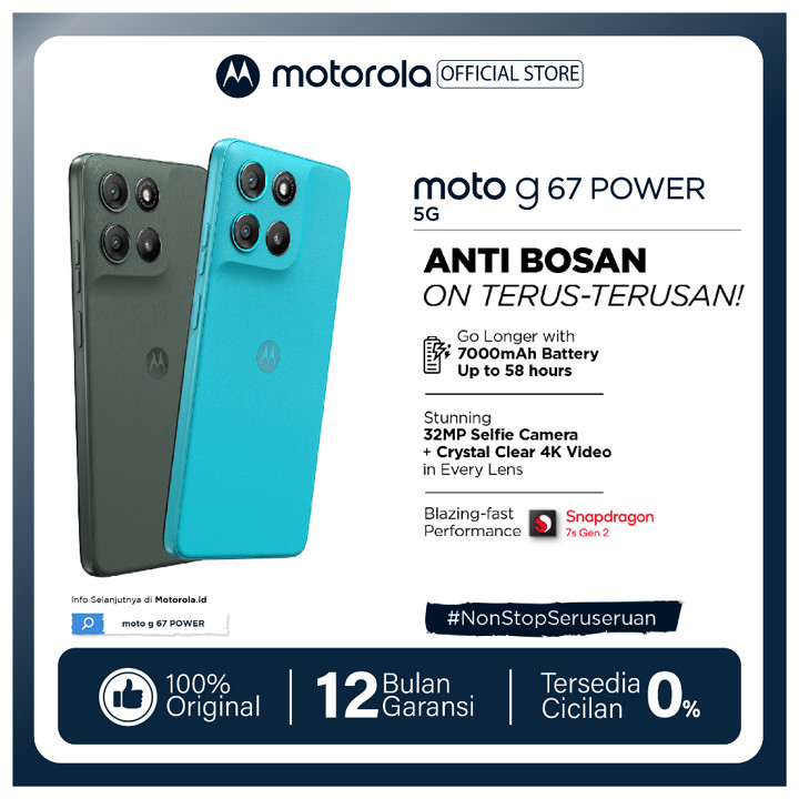 Moto G67 Power 5G | RAMBoost 24GB/256GB - Snapdragon7s Gen2 - 7000mAh SiliconCar