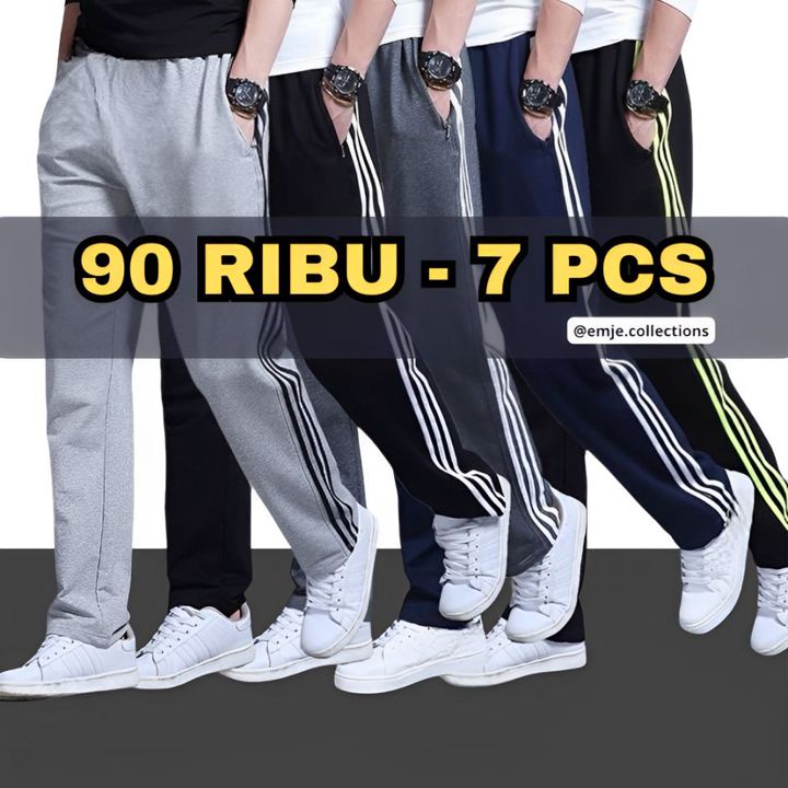 90 Ribu dapat 7 Pcs Celana Trainning Olahraga Lari Jogging Adem Lembut Bahan Polyester List 3