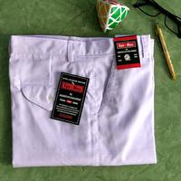 Celana Kain Warna Putih Bahan Katun drill Panjang Pria Katun