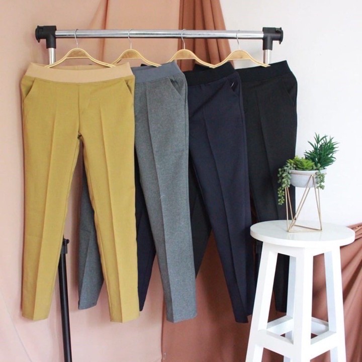 CELANA KAIN / CELANA KERJA WANITA MODEL PINGGANG KARET
