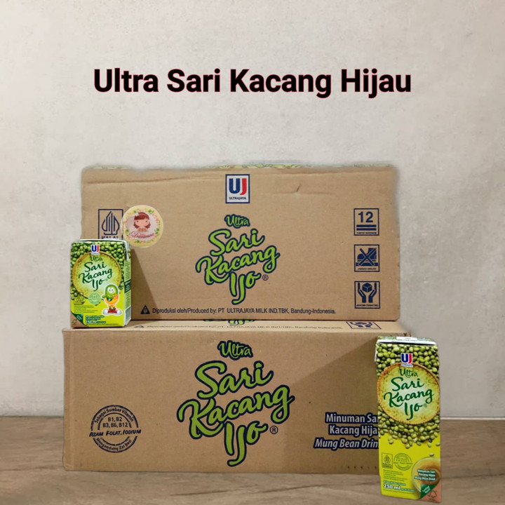 Ultra Sari Kacang Hijau 250ml  / 150 ml KHUSUS REGULER/CARGO (ds bgr)