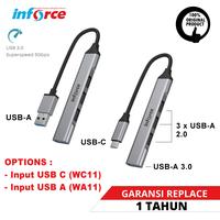 Inforce USB Hub 4 in 1 Type C / A Adapter OTG Converter Type