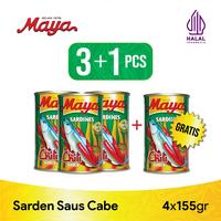 MAYA SARDEN SAOS CABE  155gr BELI 3 GRATIS 1