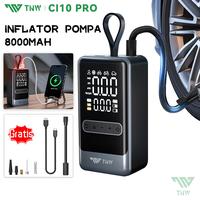 TNW CI10 Pro Pompa Ban Mini Portabel 8000mAh LED Display Pow