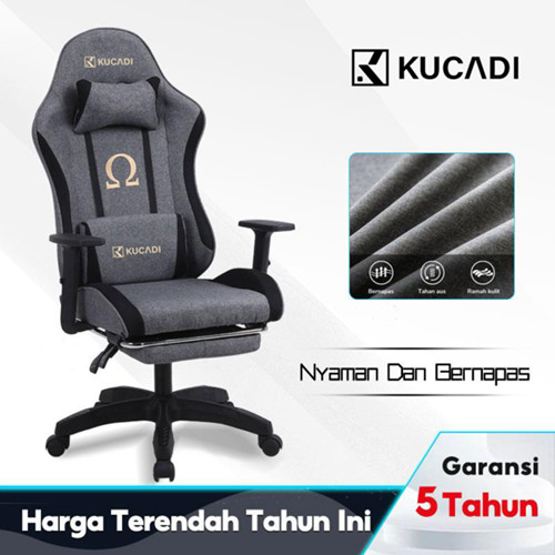 KUCADI Kursi Gaming / Katun Dan Linen Bernapas Kursi Kantor / Kursi Kerja / Kurs