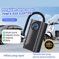 POMPA BAN ELECTRIC PORTABLE MOBIL DAN MOTOR KOMPRESOR DIGITAL LCD INFLATOR DETEK