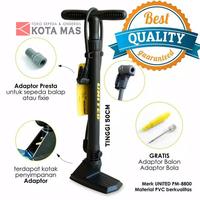 POMPA SEPEDA UNITED PM 8800 ATLANTIS JEMBOLY PVC ALLOY BESI 