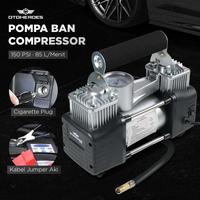Kompresor Mini Pompa Ban Mobil Bus Truk Portable Double Sili
