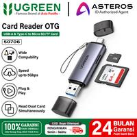 UGREEN Card Reader OTG USB Type C dan USB A 3.0 Ke Micro SD 
