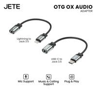 OTG Converter JETE OX Audio Adapter Connector Lightning Type C Male to Audio Jac