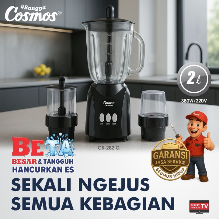Cosmos Blender KACA - Big Capacity- Beta series - CB-282 G - 2 liter