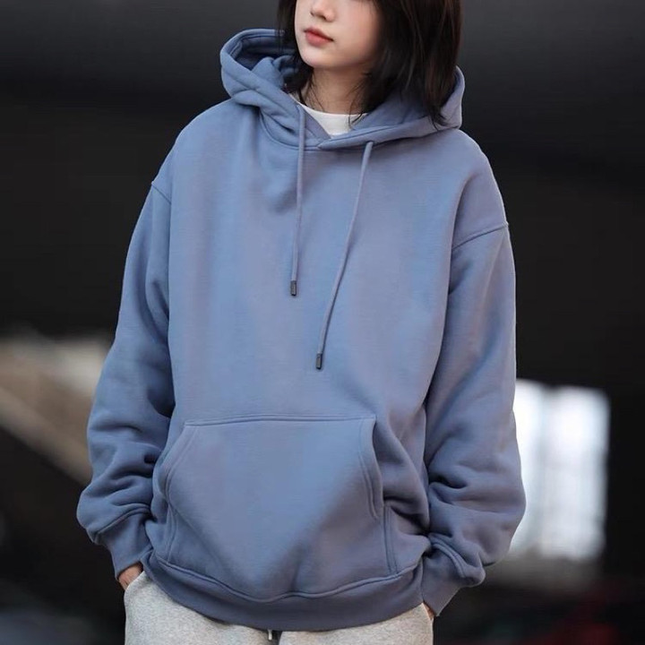 Hoodie Polos Premium Tebal Unisex Fleece | Hoodie Pria Wanita | Sweater Tebal Ke
