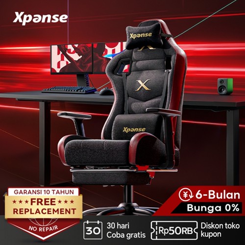 Xpanse BlackFire Kursi Gaming/Kursi Kantor/Kursi Kerja/Gaming Chair/Kursi Belaja