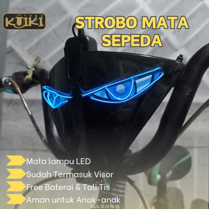 Lampu Setrobo Mata untuk Sepeda