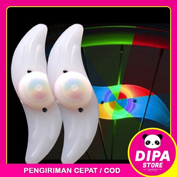 Lampu Jari-Jari Sepeda LED Warna Warni Hias Gowes Bike Bicycle Lighting Jeruji B