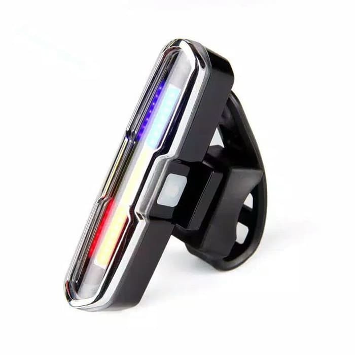 Lampu Sepeda 1808 Led 3 Warna Led Super COB Usb Recharger