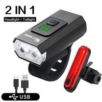 West Biking Paket Lampu Belakang Depan 350LM USB Type C YP0701384