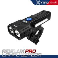 AOKI XYTRIX RIDELUX PRO Lampu Sepeda 1200LM Dual LED XHP70 P