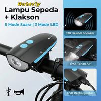 【READY STOCK】Lampu Sepeda dengan Klakson Tahan Air dan Tahan Hujan Sepeda / Sepe