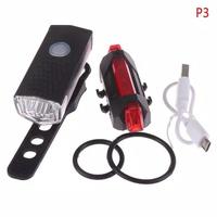 SALE Paket 2in1 Lampu Sepeda LED Light Depan dan Belakang Rechargeable