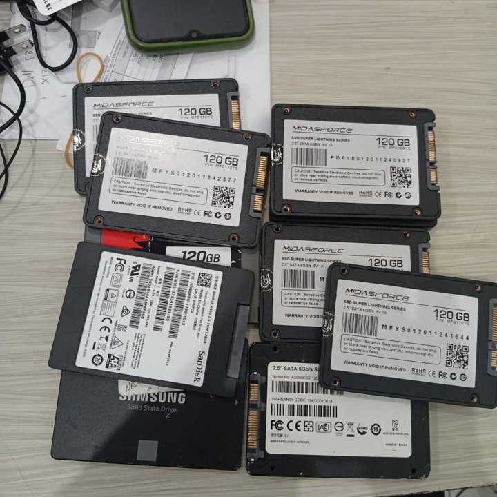 SSD SATA 2.5" 120gb second bisa di install windows - save data - bootable sentin