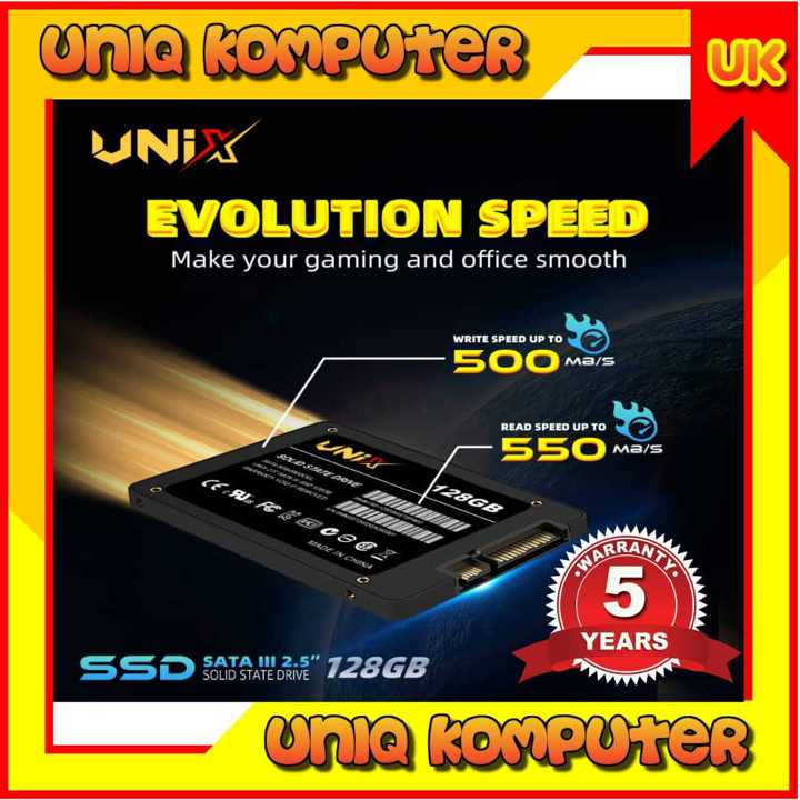 SSD 128GB UNIX SATA 5 Tahun Garansi Resmi