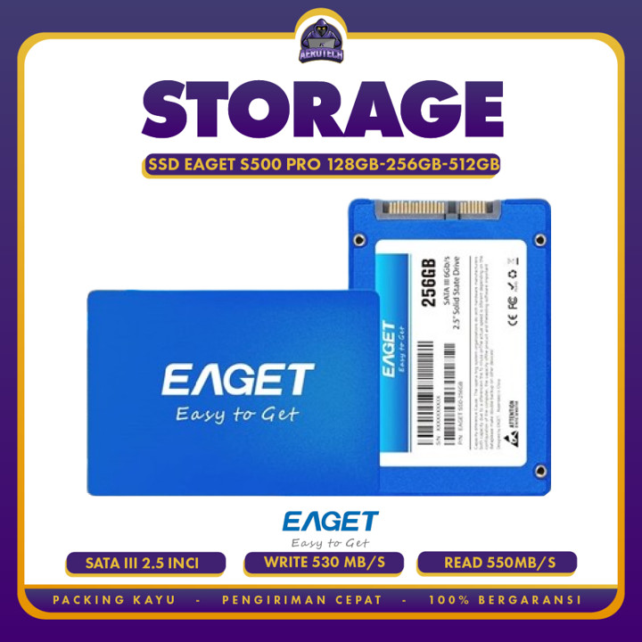 SSD EAGET S500PRO 128GB | 256GB | 512GB SATA III GARANSI RESMI